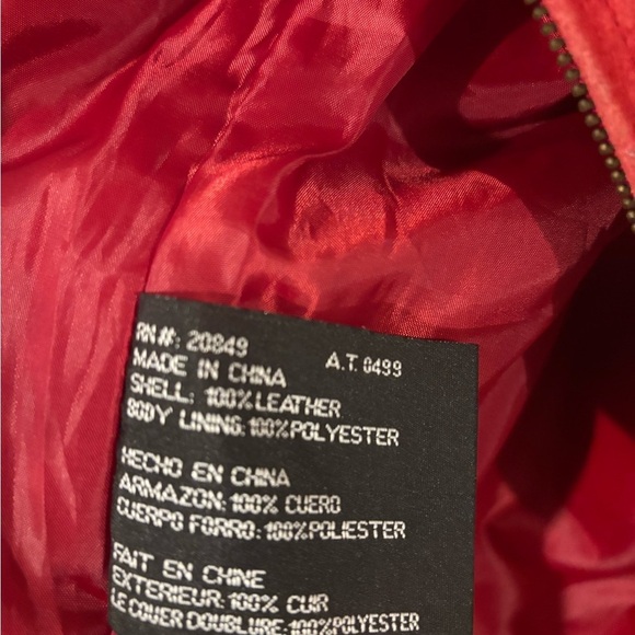 Phase two vintage 100% western suede leather candy apple red zipup jacke… - Picture 7 of 7